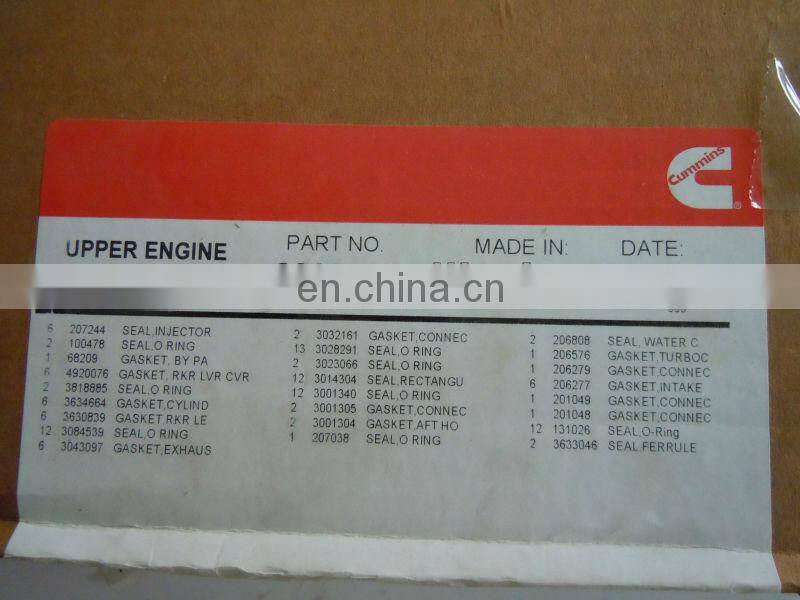 full gasket kit Diesel engine kta19 parts gasket 3800728 4089391