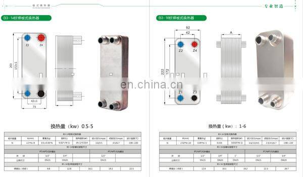 Brazed SS titanium plate heat exchanger