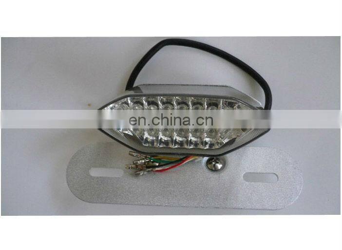 Universal motorcycle led tail light , motorcycle led stop turn tail light with plate light ,turn signal light