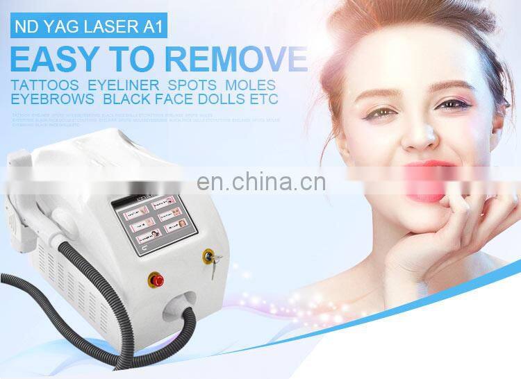 Fast treatment effect ND YAG Q- Switched tattoo removal machine ND Yag painless laser tattoo removal machine