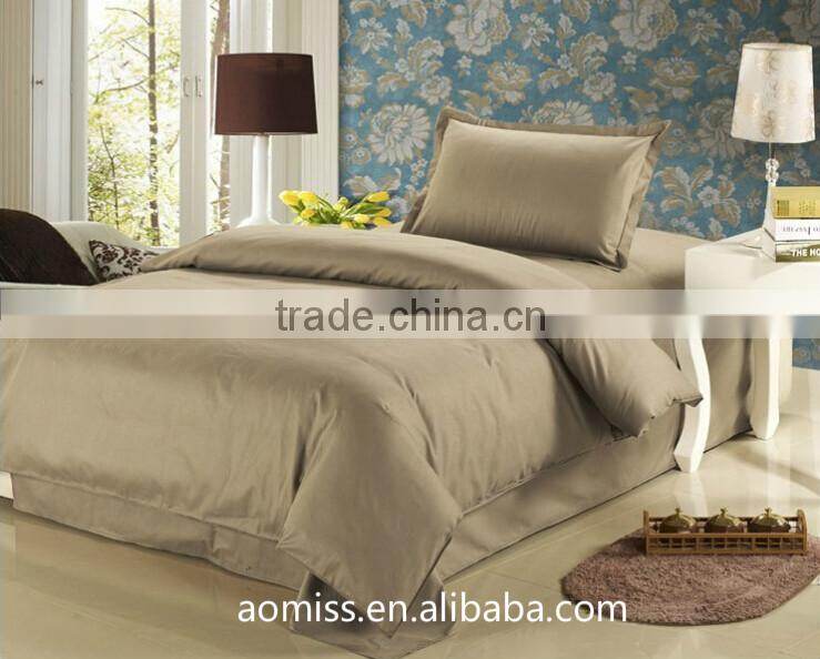 luxury 400 Thread Count Cotton Multi color solid Sateen bedding set