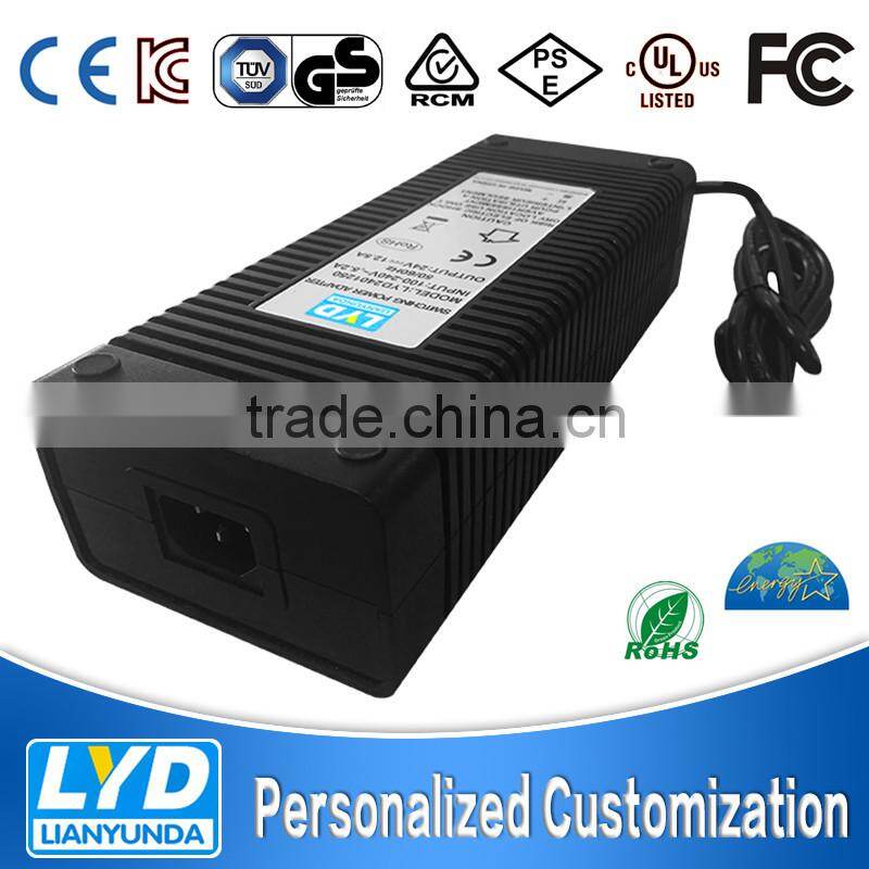 Special-use power adapter 24v 12.5a with UL CUL,CSA TUV/GS CE BS SAA,C-Tick KC PSE certifications