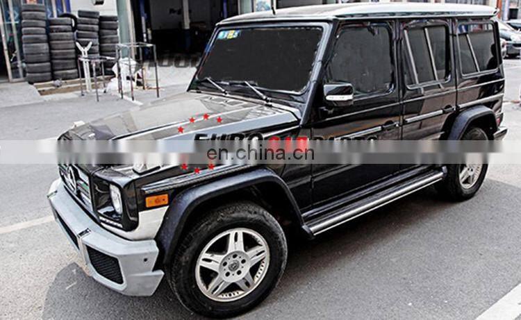 G class w463 full body kits for G350 G500 G55 upgrade to G63 G65 front bumper grille over fenders side mirror headlights cover