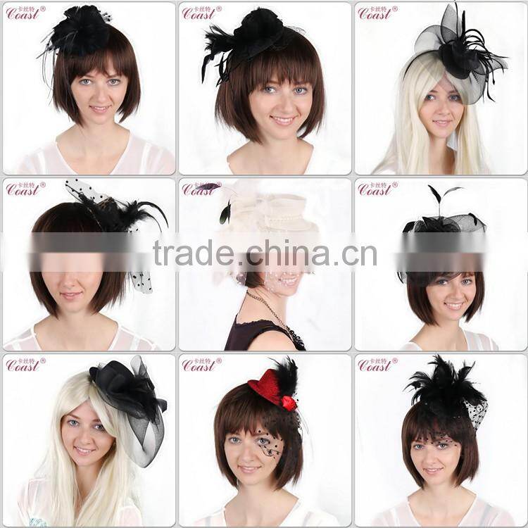 Black novelty wholesale mini hard top hat for girls
