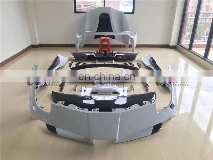 Body kit for Ferrari 458 in misha style front bumper rear bumper hood carbon fiber front lip rear lip side skirts fenders canard