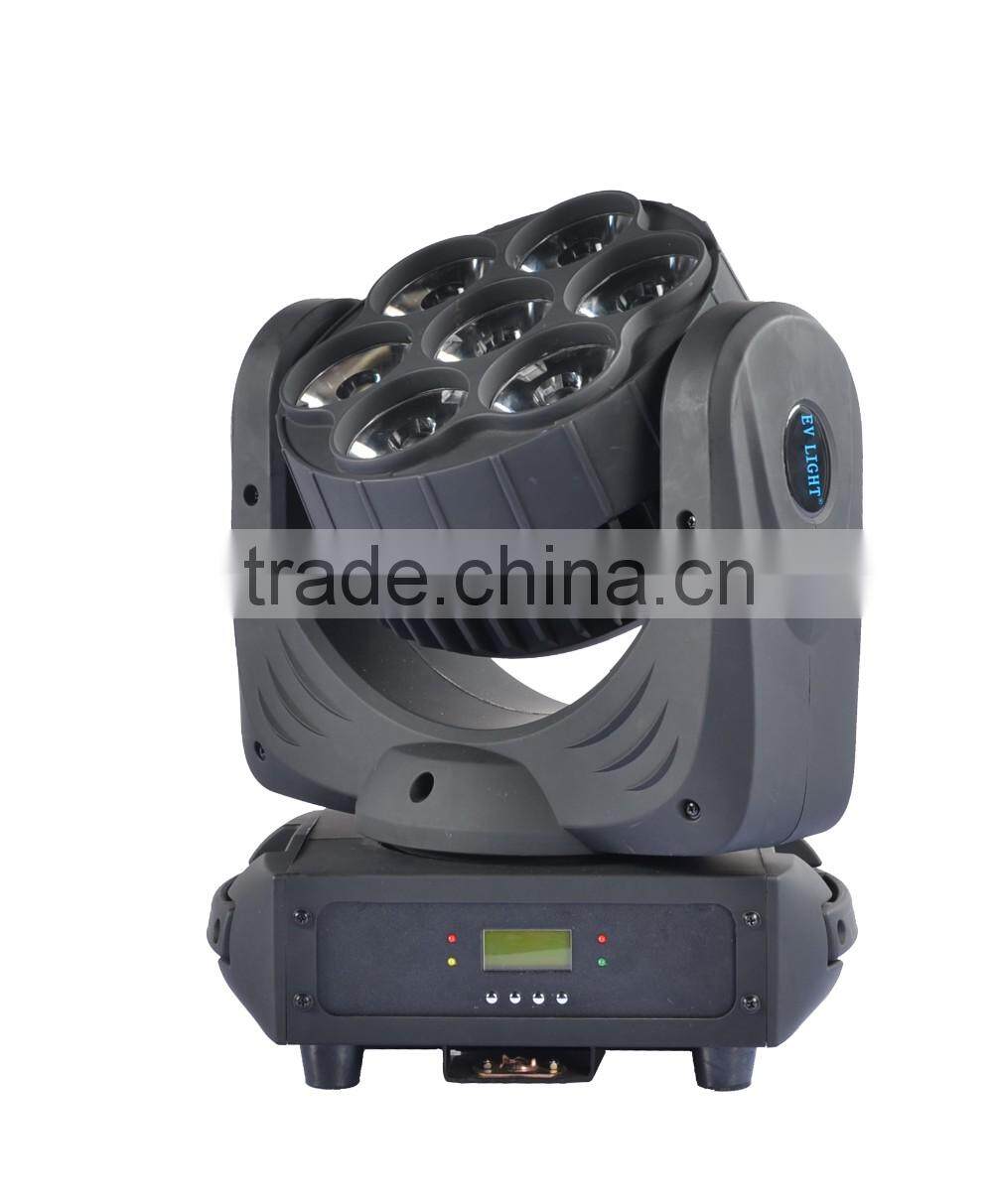 2015 7Pcs four in one rgbw Spotlights Type and LED Light Source, beam led light