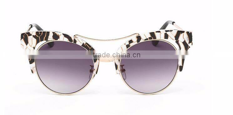 wood private label OEM custom cat eye style fashion ladies sunglasses