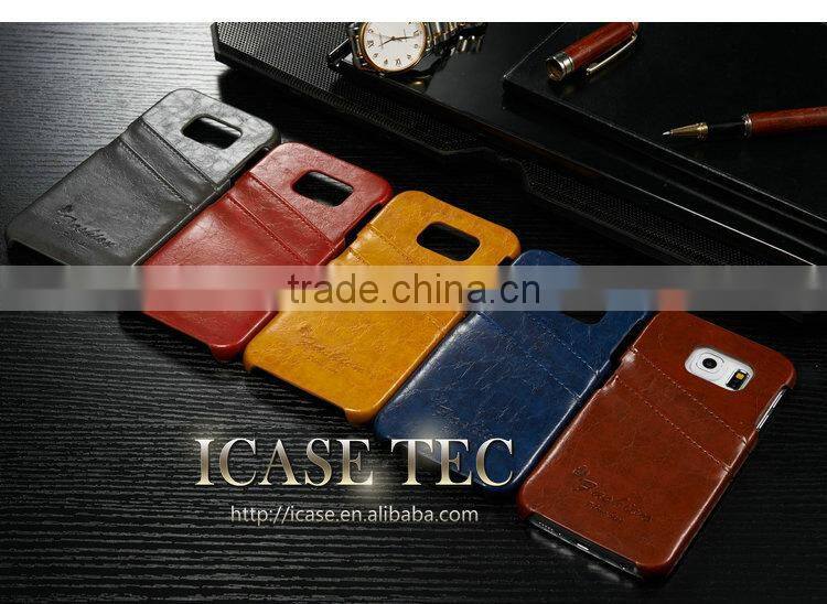 Best Quality PU Leather Case for S6 edge Cover, for Samsung S6 edge Phone Case