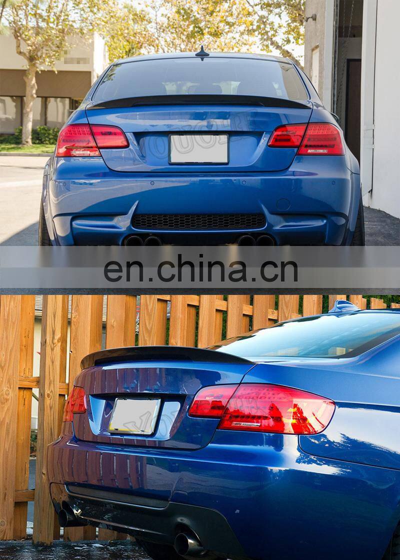 Performance style carbon fiber rear spoiler for BMW 3 series E92 M3 2-door coupe 2006-2013 trunk lip