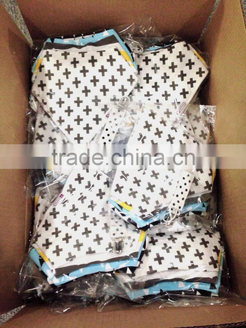 Top Baby Bandana Drool Bibs, Unisex 4-Pack Absorbent Cotton With 2 Snaps, Included Free Pacifier Clip As Baby Gift Set