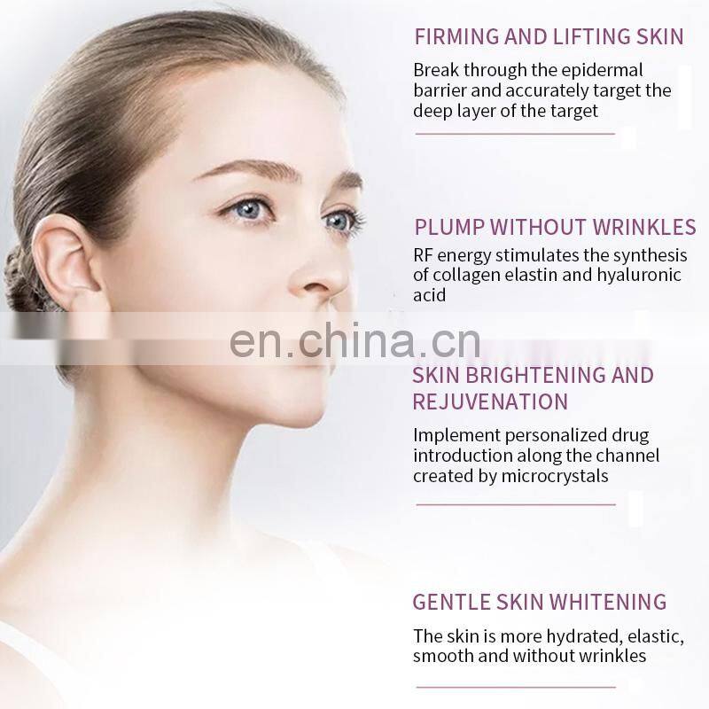 Gold RF Fractional Microneedle Machine Wrinkle Stretch Mark Removal Instrument Skin Tightening Whitening Beauty Device