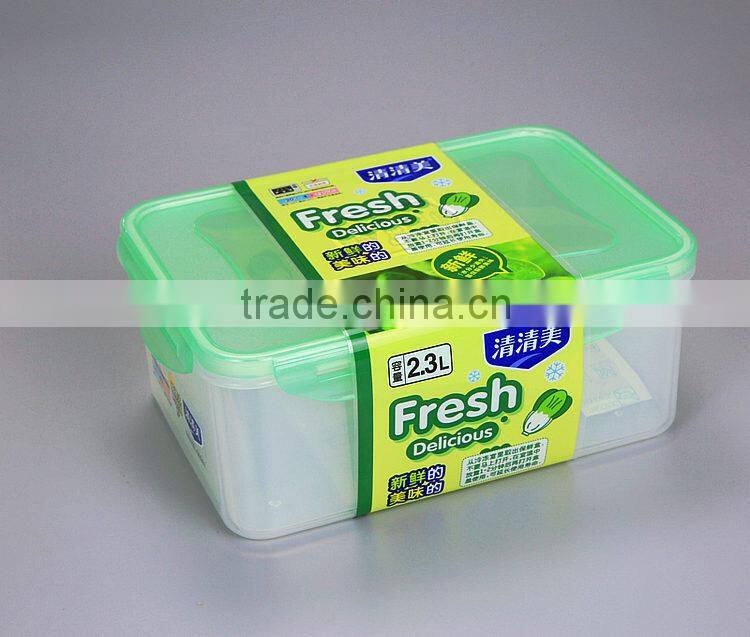 Wholesale 2 compartment airtight Square Plastic Lunch Box