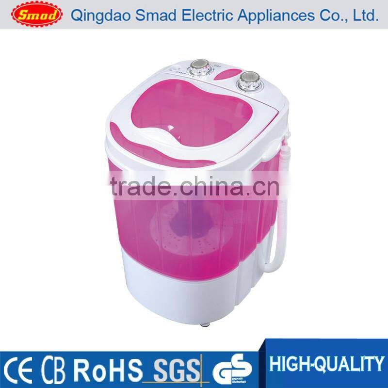 Semi automatic double tub top loading mini washer