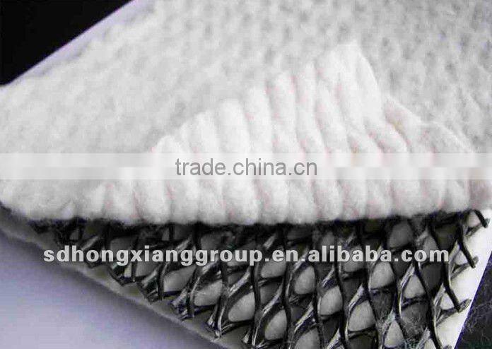 Leakdrain / composite geonet with geotextile fabric