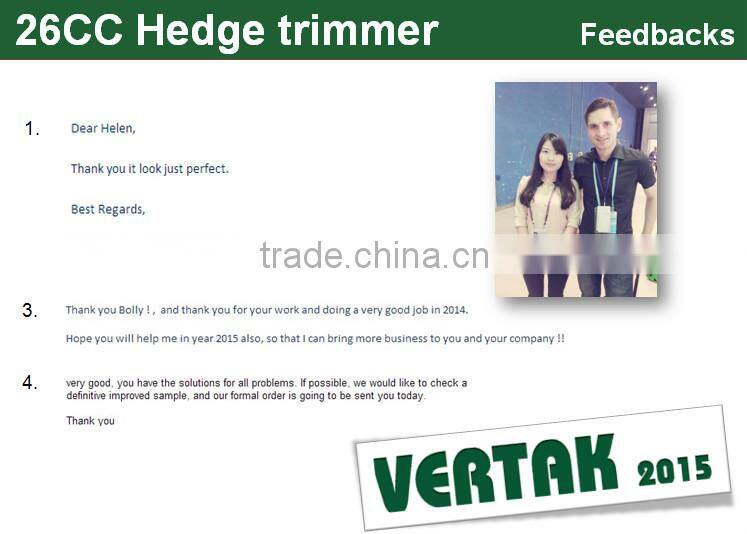 510mm 26cc gasoline engine hedge trimmer