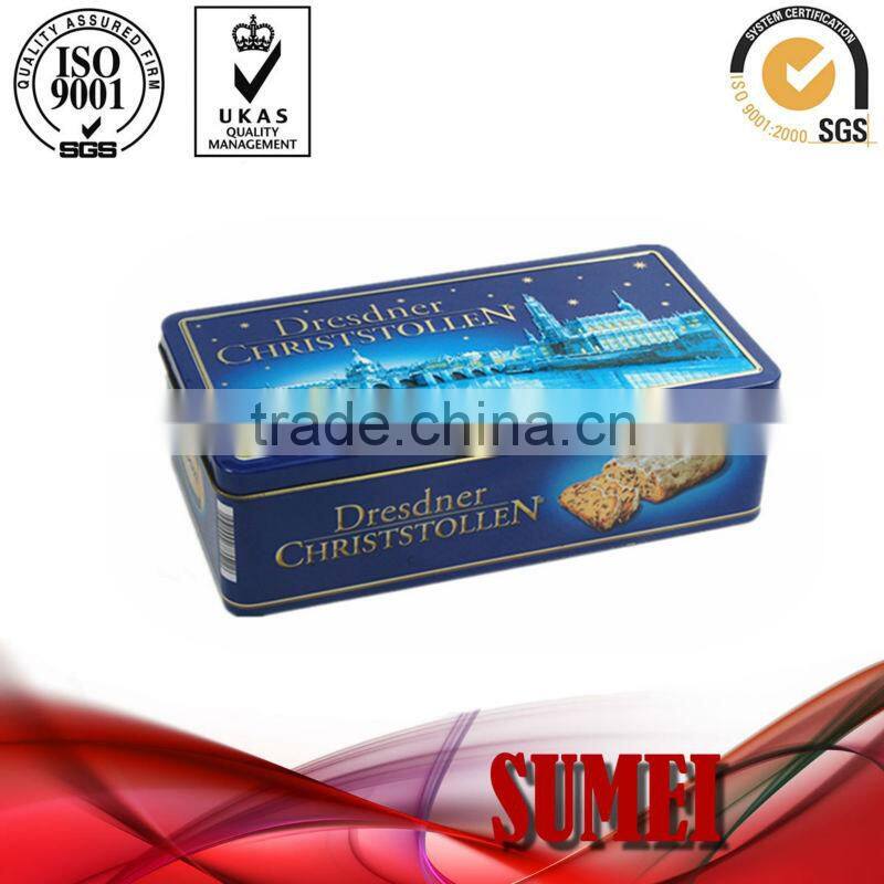 custom empty cookies tin box