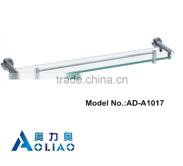 High quality Bathroom accessory stainless steel single glass platproms