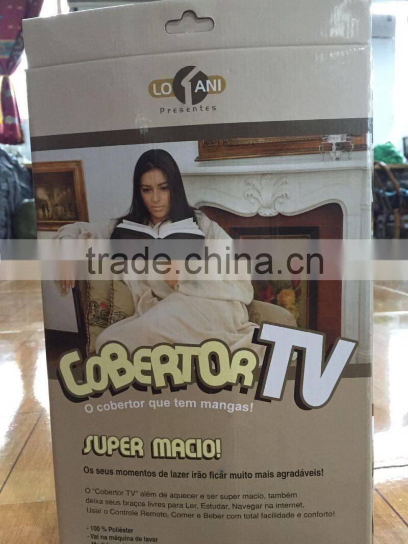 Polar fleece TV blanket