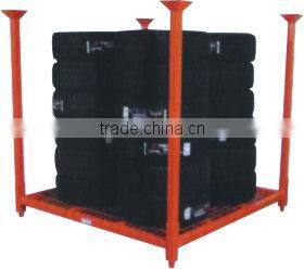 Folding adjustable storage metal car tyre pallet racking