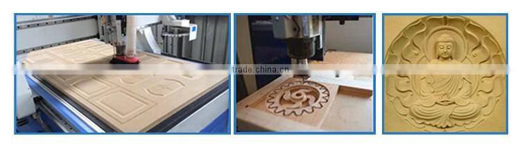 Chinese pvc mdf cnc cutting machine with high speed spindle