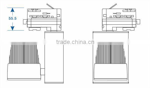 CE&Rohs approval Cree&epistar Track Ceiling Cob Led 10w light with 3 years warranty