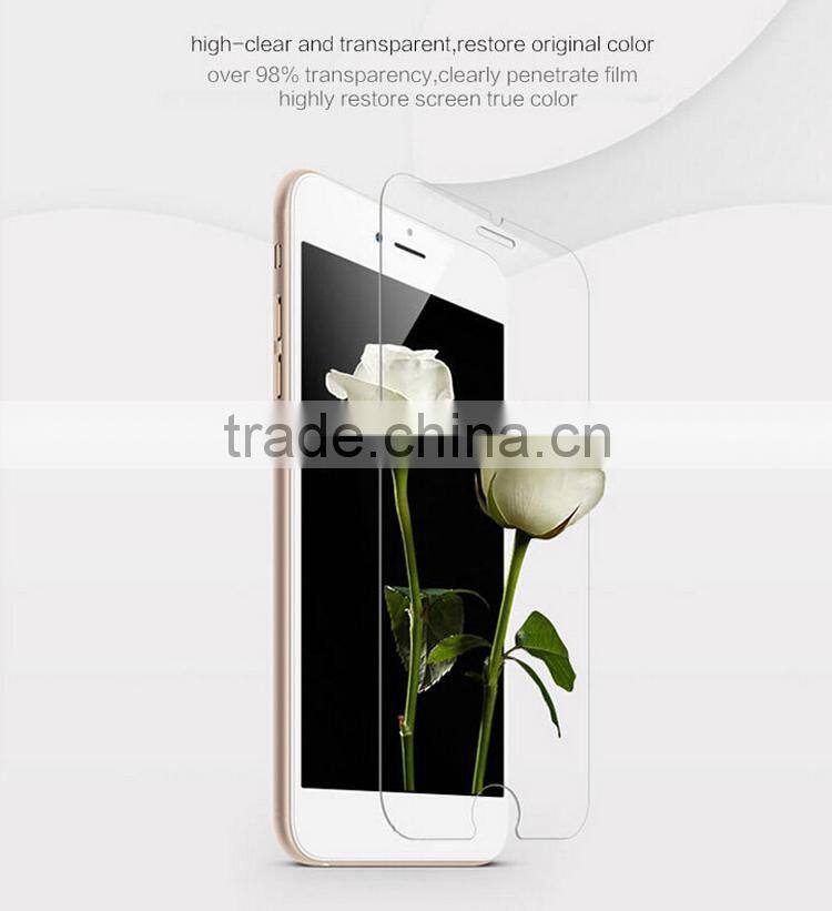 2015 creative design magic touch tempered glass screen protector for iphone 6 with smart touch back and confirm buttons