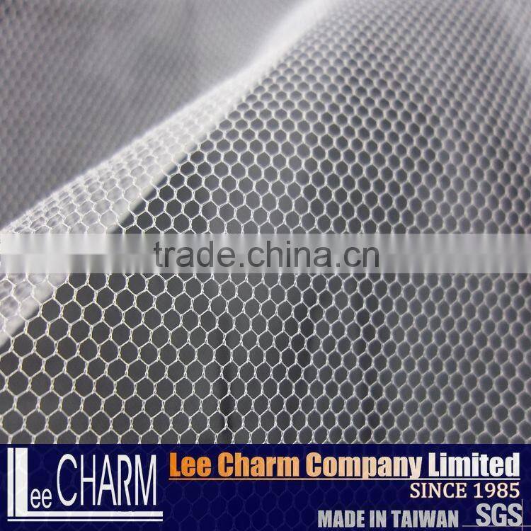 Taiwan 20D Hexagonal Netting Nylon Mesh Fabric for Clothing