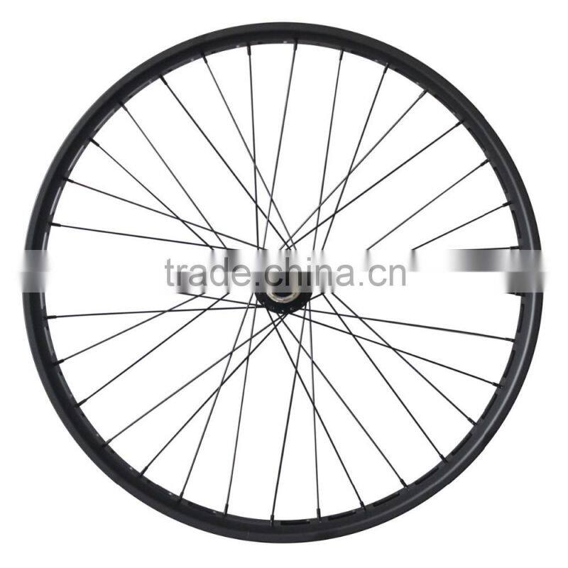 2016 China Suppliers aluminum fat bike wheels 80mm width thru axle 26er fatbike wheel