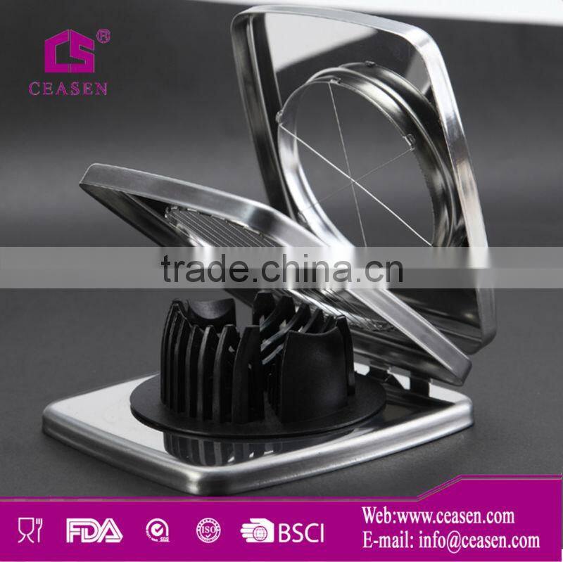 Silvery Stainless Steel Egg Slicer