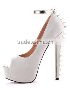 Hot selling wholesale high quality women open toe shoes Ankle white women sandals