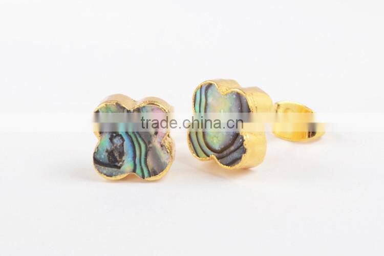 High Quality abalone paua shell earring Clover Earrings for Girl Lucky Jewelry