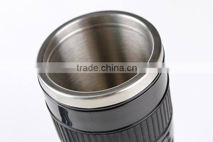 Small Black 3rd Generation Stainless Steel Camera Lens Cup for Canon 70-200MM