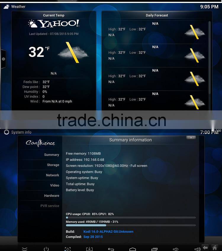 T95 Amlogic S905 4k M8 Android TV Box , Quad core TV Android Box with Android 5.1 OS, Kodi16.0 install Free Movies TV Box