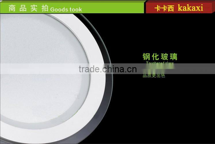 Round Glass LED Panel Light 6w 12w 18w SMD5730 LED Round Kitchen Lamp LED Ceiling Light
