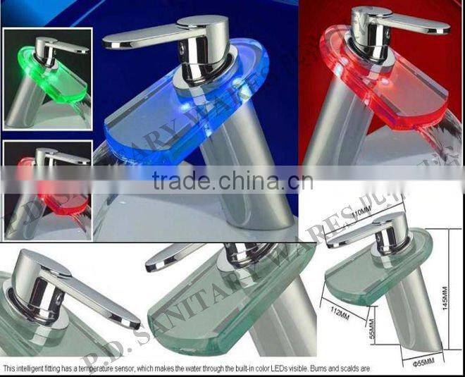 LED Tap waterfall faucet