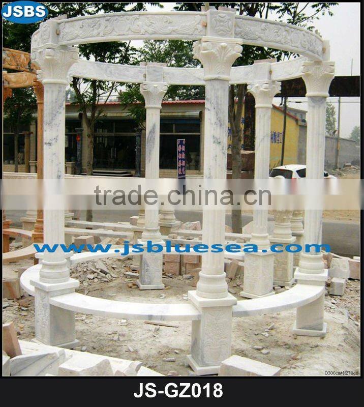 France style marble lady statue pavilion