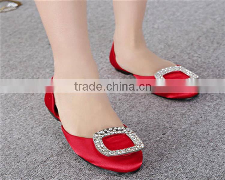 Professional latest design lady flat shoes ladies leather soles flat shoes with CE certificate XT-DA0931