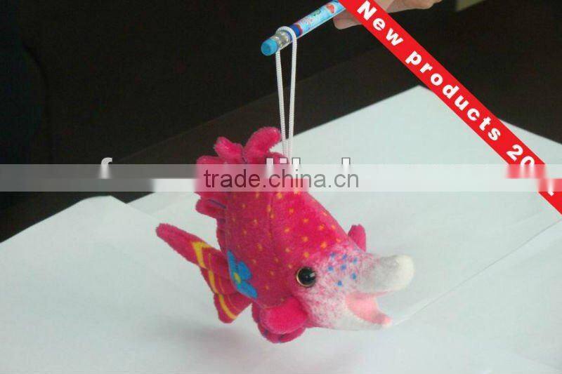 Green 6 inch carb plush keyring for promotion