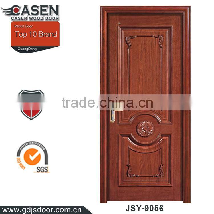 China wholesale mdf engineering teak unfinished wood entry door