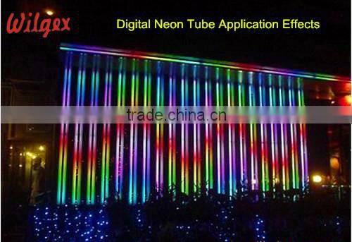 DMX512 system 1000mm DC24V RGB digital neon led tube, led neon flexible tube