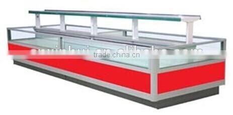 High quality Commercial Display Freezer for Frozen Food Shop, Display Chest Freezer, glass door ice cream freezer