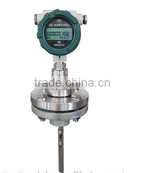 Target mode flow meter metering gas liquid steam