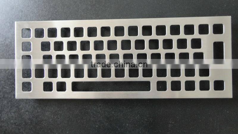 Custom metal keys keyboard with function keys and numeric keys
