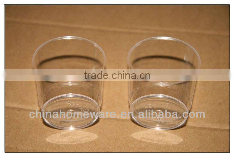 Crystal plastic cup