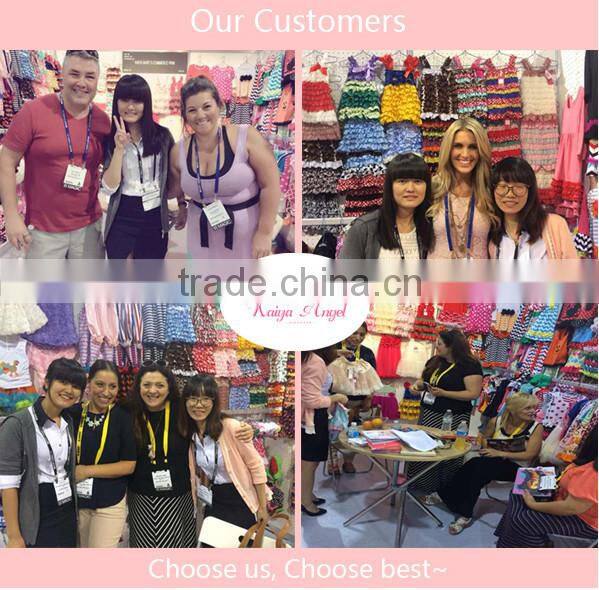 Lovely Girl Boutique Stripe Long Sleeve Baby Ruffle Top and Pant Outfits Wholesale Children Clothing Set 2016