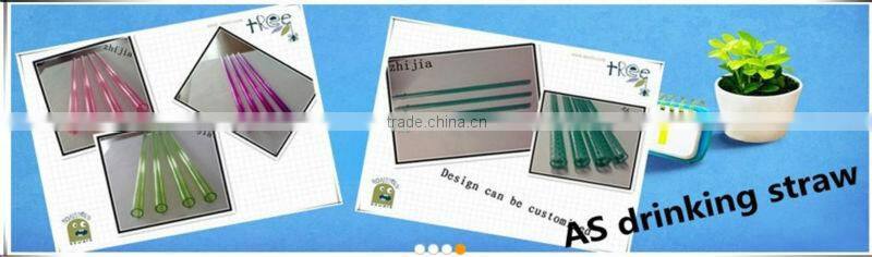 Fashionable Item hard striped plastic drinking straw