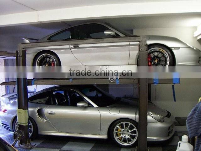 4 post multi-level magic car storage car parking lift system