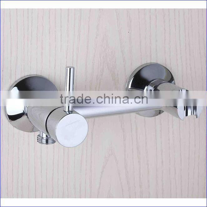 Brass Shower Faucet with Holder, Chrome Finsih and Wall Mounted