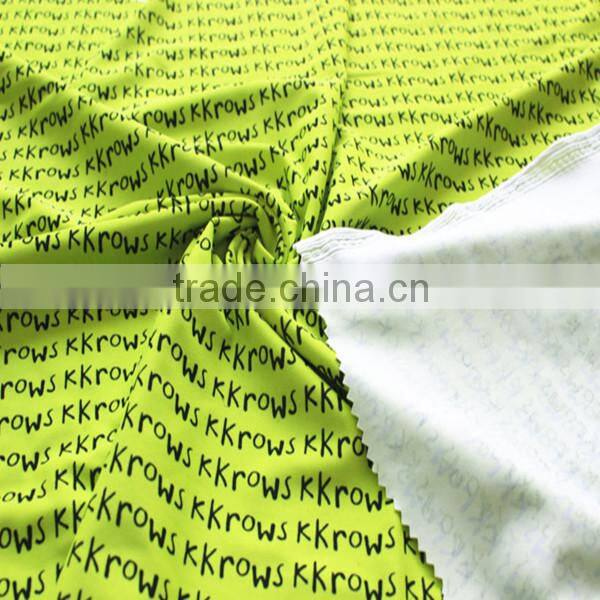 China Supplier Wholesale Letter Printed Nylon Spandex Swimwear Fabric