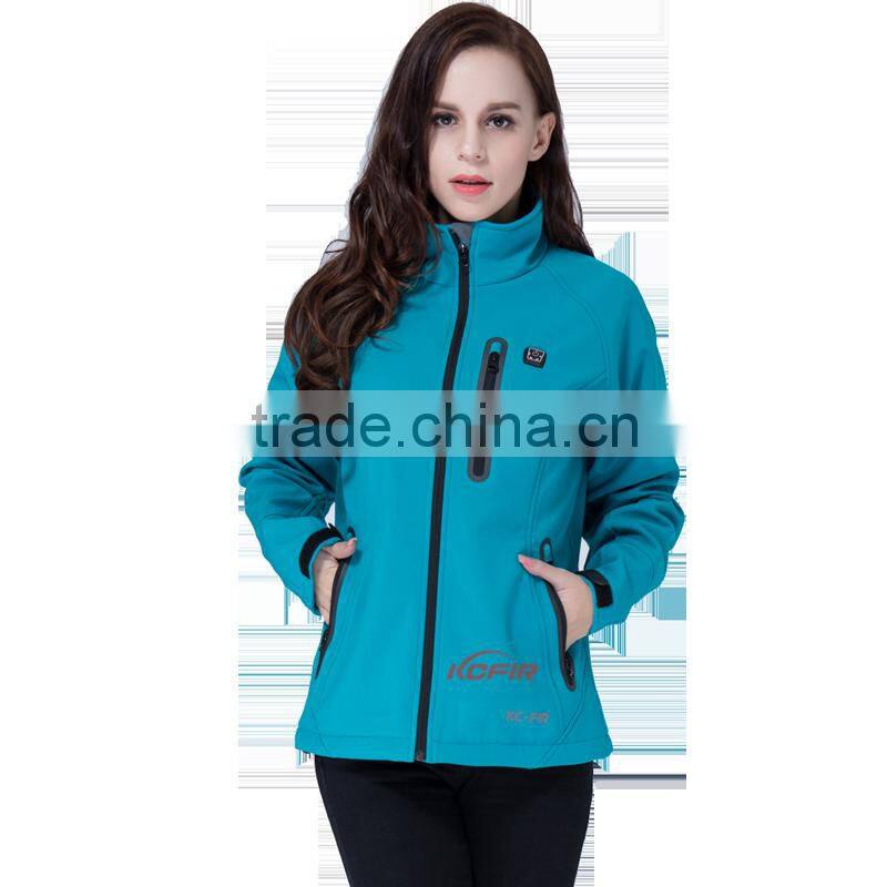 KCFIR far infrared heated battery powered rechargeable battery jacket